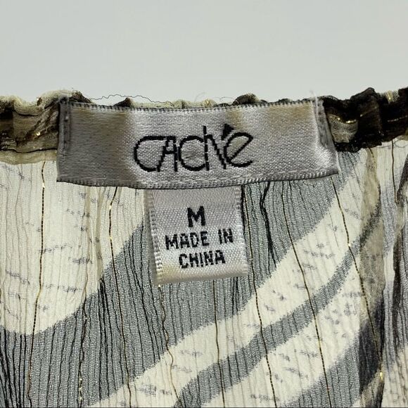 Cache Animal print Leopard Smocked - Picture 5 of 5